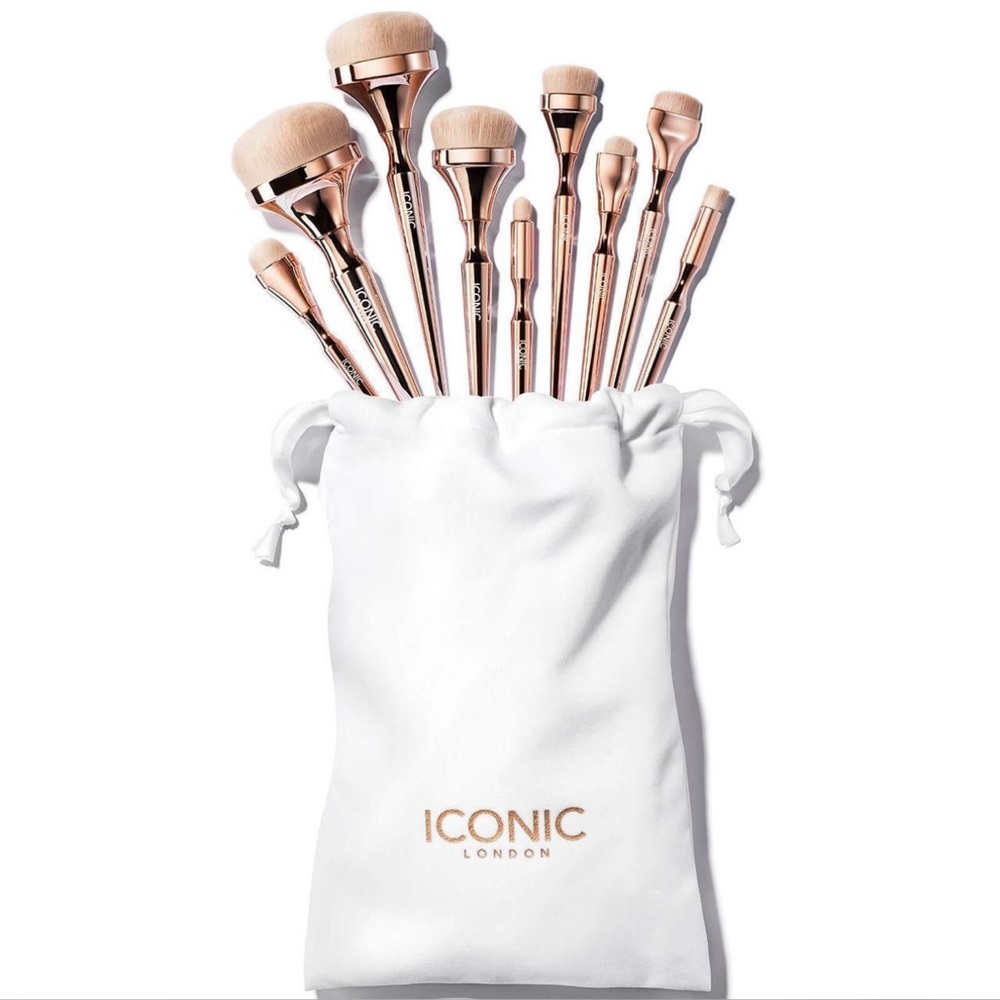 ICONIC London Metallic Rose Brush Collection